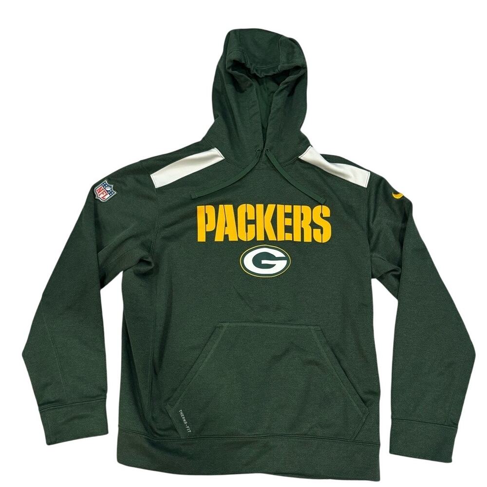 Nike Green Bay Packers Therma-FIT On Field Hoodie M